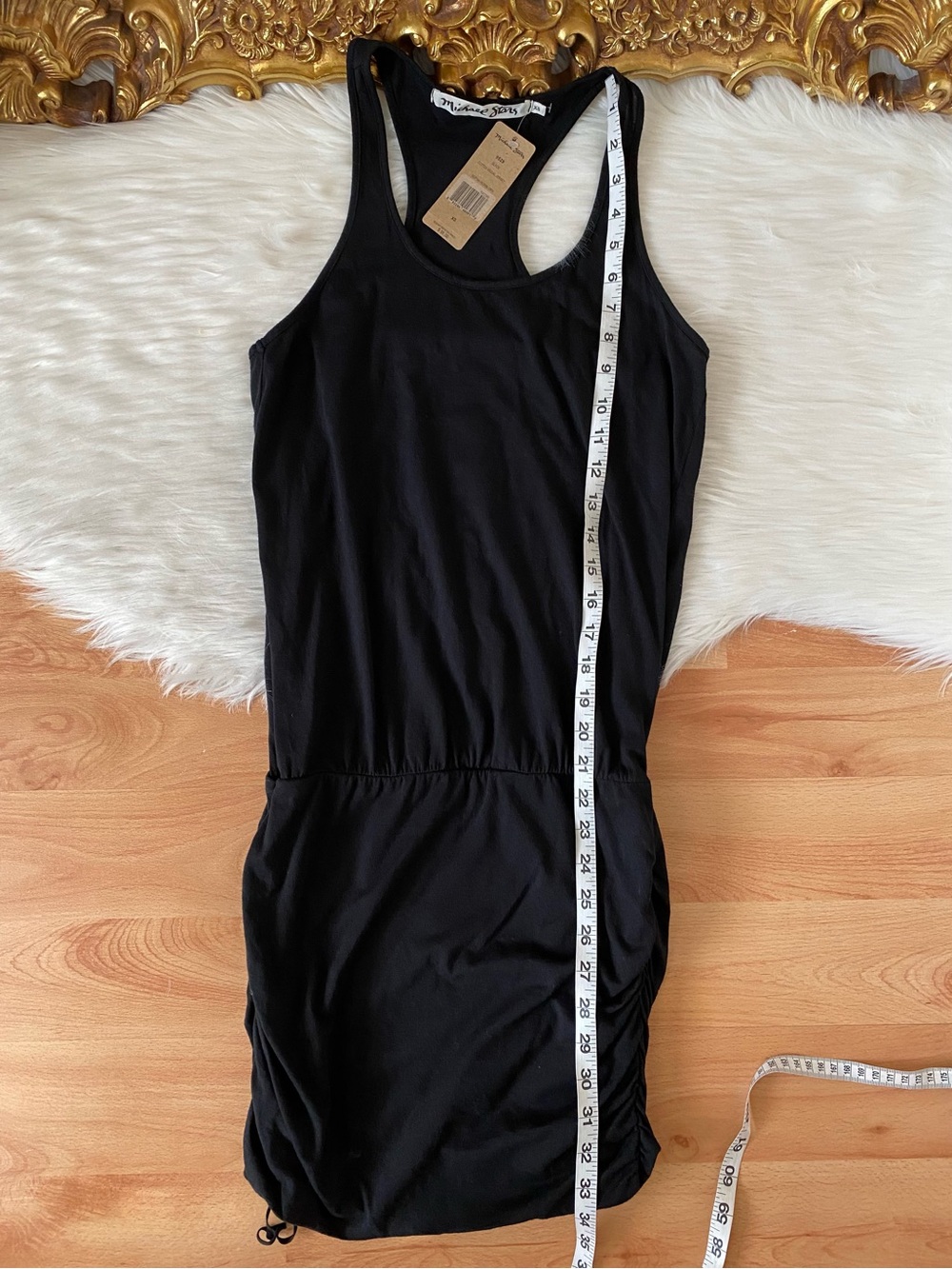 Michael Stars Racer Back Ruched Dress - Picture 8 of 9